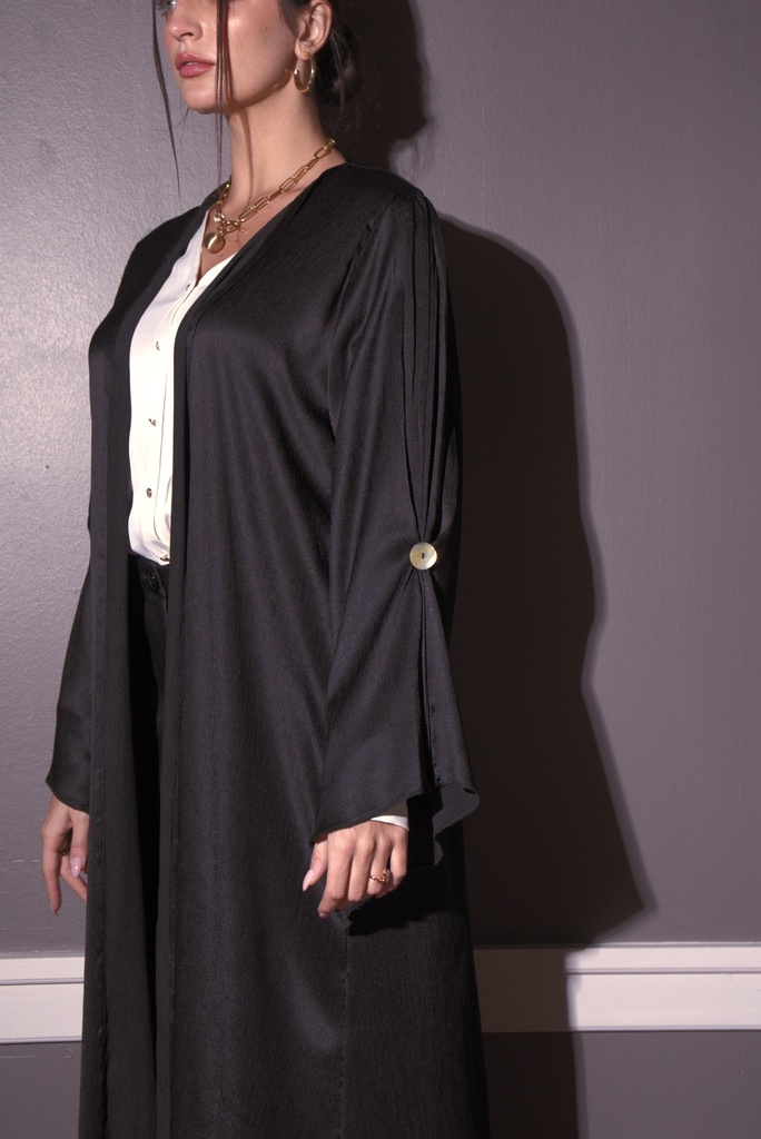 Crinkle Silk Abaya