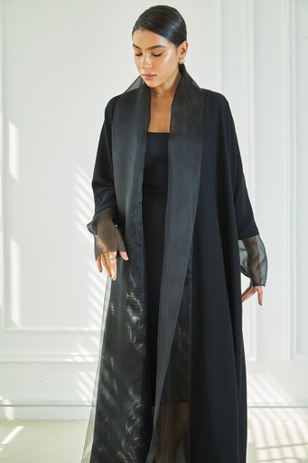 Crepe Abaya lined with black chiffon