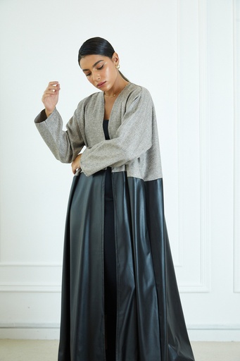 Matt Leather Abaya